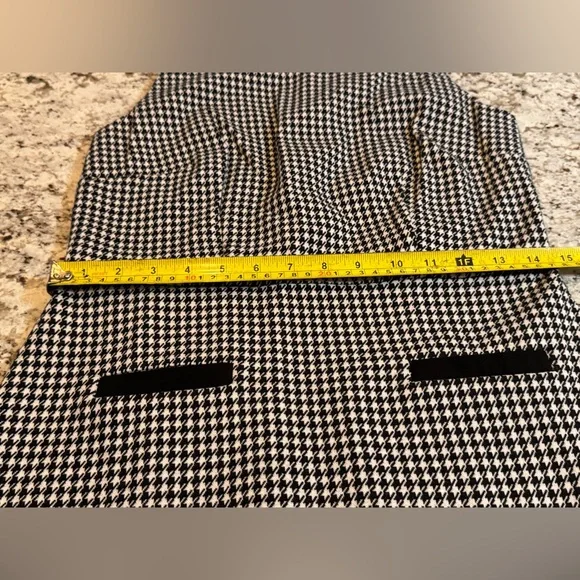 Talbots Black and White Checkered Midi Dress - Picture 4 of 7
